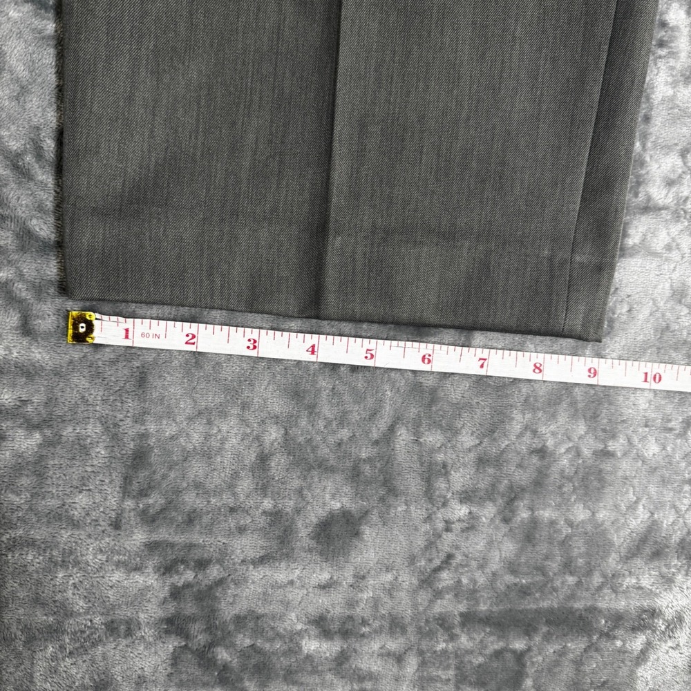 Saddlebred Mens Gray Dress Pants Flat Front Trousers 40x29 10-10834 Business‎ - Picture 4 of 8